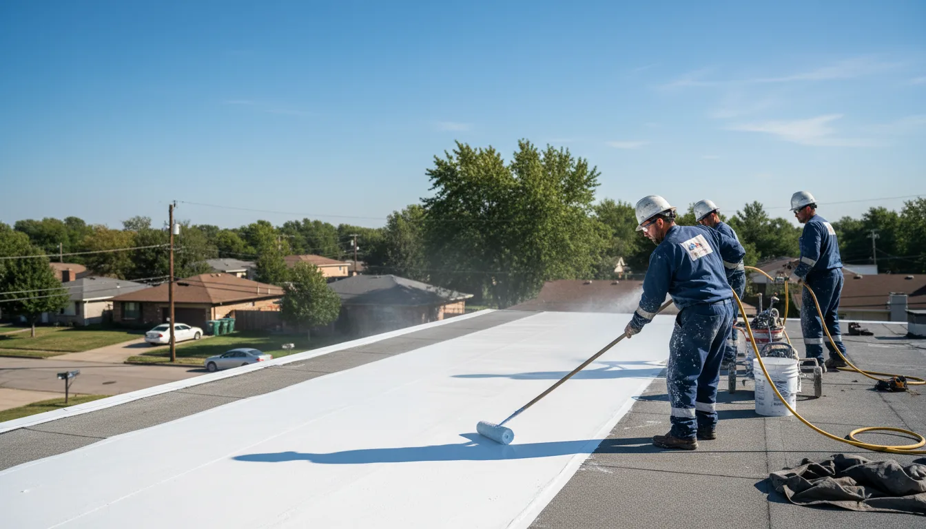 Commercial roof coating in Ogden, IL near me
